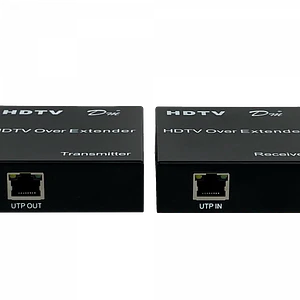 Extensor HDMI sobre UTP 120m 1080p con IR, Compatible CAT5E/CAT6, Incluye Adaptador 5V-2A