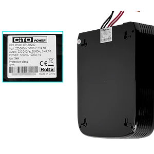 UPS CITO CPI-B1200 Inversor 1000W, 90-280VAC, Onda Modificada, Requiere Batería 12VDC