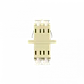 LC-LC Beige MM DX-Duplex Copla p/Fibra Adaptador p/Cabecera-CL/Caja - Miniatura 1