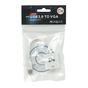 Adaptador USB 3.0 A Macho a VGA Hembra, 10cm, Solo para PC