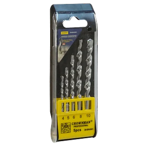 Brocas Concreto 4x74mm 5x84mm 6x99mm 8x119mm 10x119mm 5un. CM-BR45001