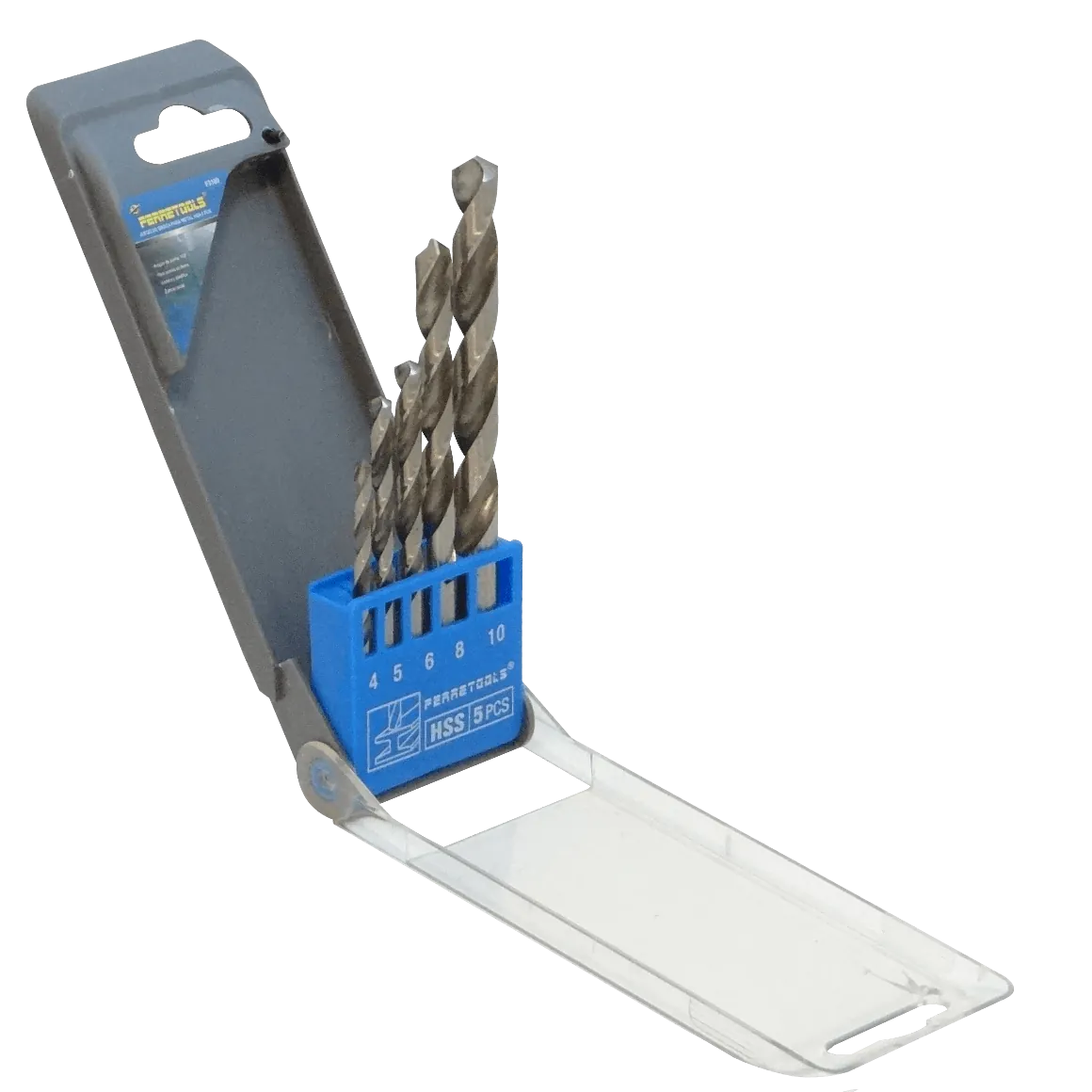 Brocas Metal 4x75mm 5x87mm 6x93mm 8x117mm 10x132mm Juego-5un. F3169 1