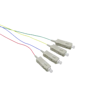 SC/UPC OM3 Multimodo 1,5mt 4-Unidades Pigtail 50/125um 0,9mm 150cm
