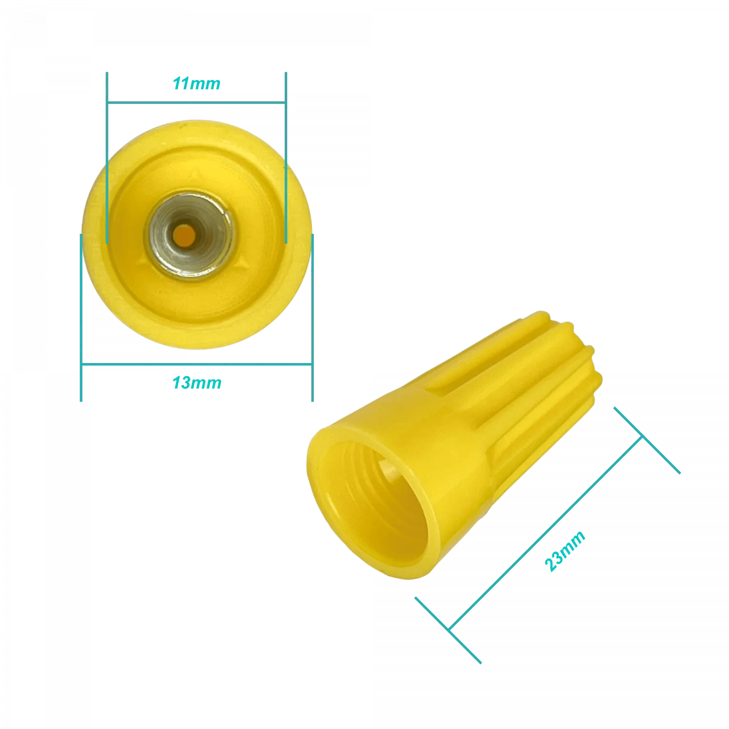 nro.44 20-unids. Conector Conico 22-10AWG 0,5-6,0mm2 1