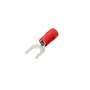 Horquilla-5,3mm 0,5-1,5mm2 100-un Conector Rojo Aislado PVC SV1.25-5