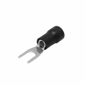 Horquilla-3,7mm 1,5-2,5mm2 100-un Conector Negro Aislado PVC SVS2-3.5