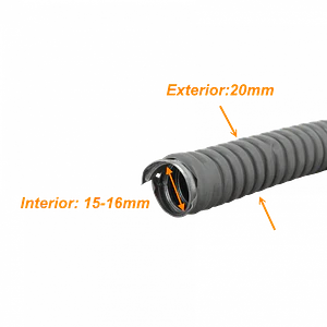 Conduit Flexible Metálico 20 mm, Rollo 50 m, Cubierto PVC (1/2), M20-50
