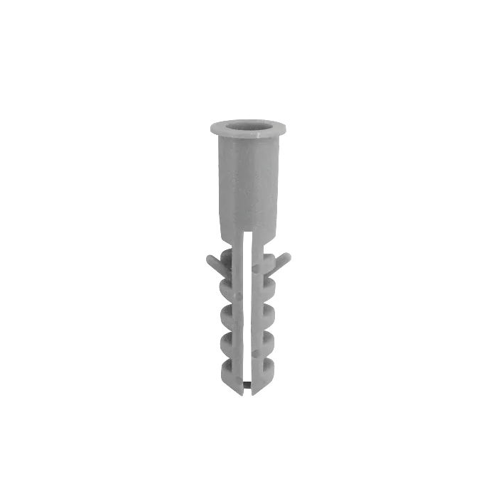Tarugo 10mm 100-Unids. Plastico-PE Gris 10x44mm Tornillo-5x45 1