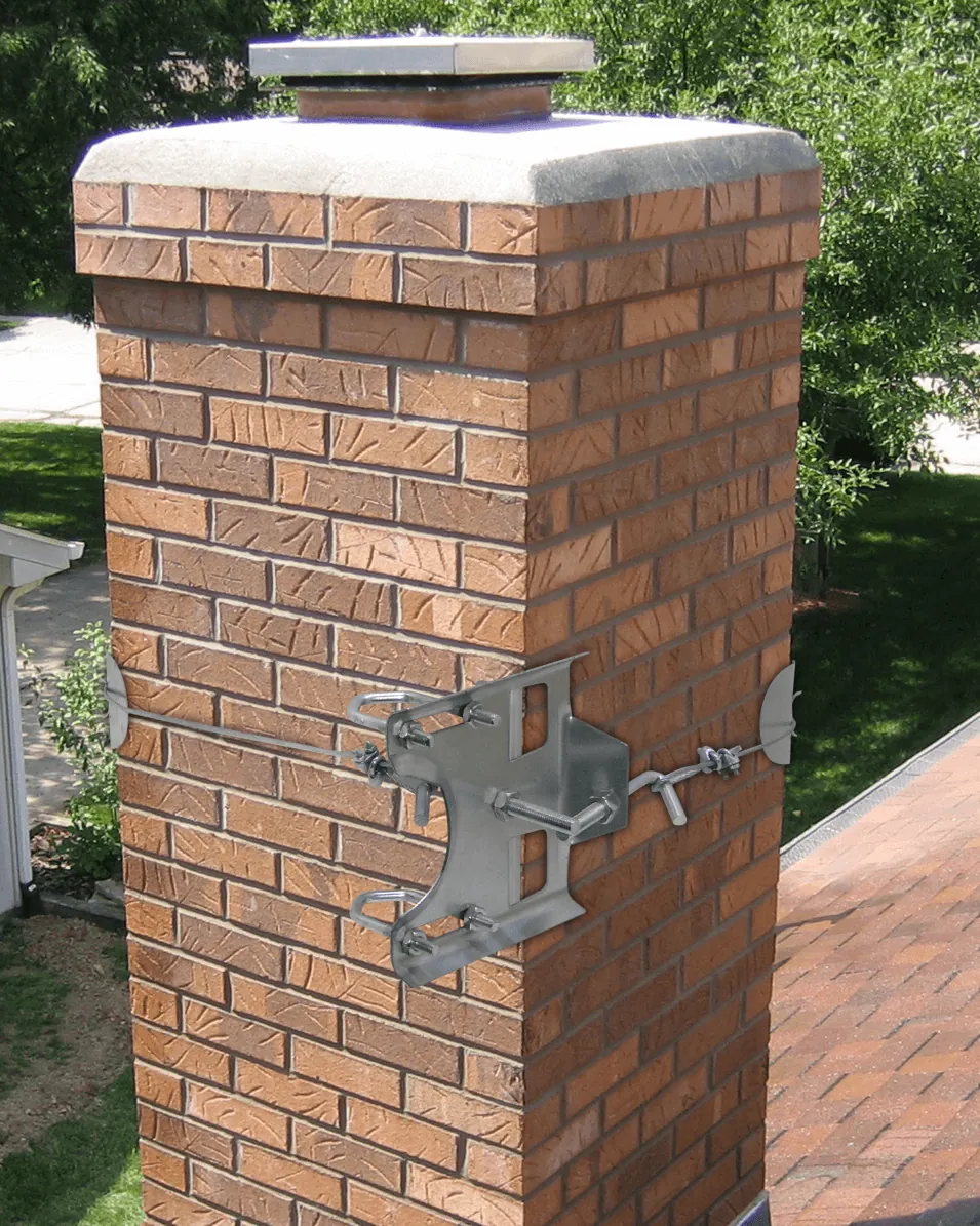 Kit Soporte para Chimenea Hasta 1-1/2-pulgadas Galvanizado 1