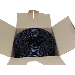 Cable F/UTP LINKCHIP Negro Exterior AWG25/0.45mm CCA 305mt Aleación