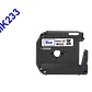 Cinta No Laminada Brother MK233, Azul sobre Blanco, 12 mm, 8 Metros  - Miniatura 1