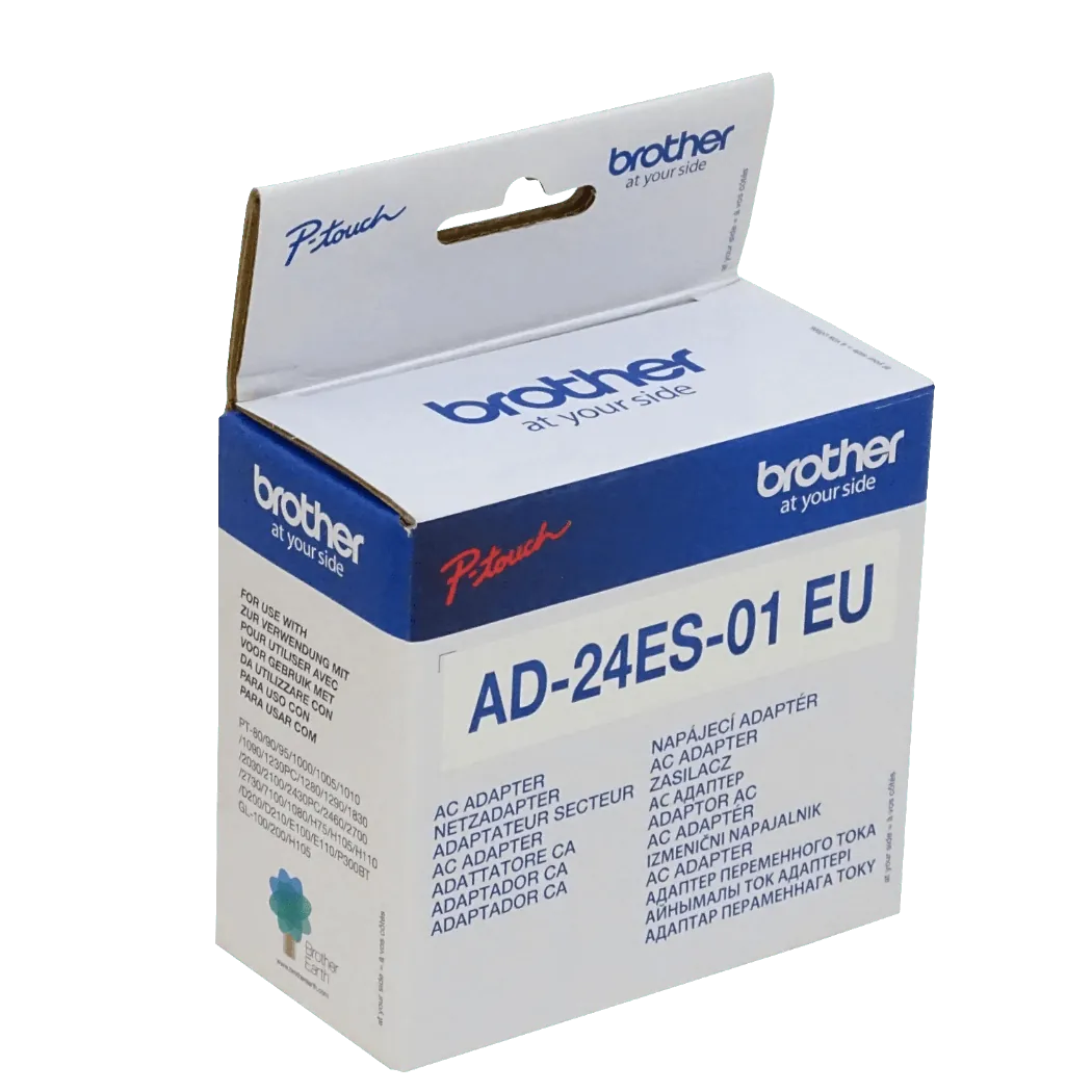Adaptador de Corriente Brother AD24ES01, Para Rotuladoras Brother 1