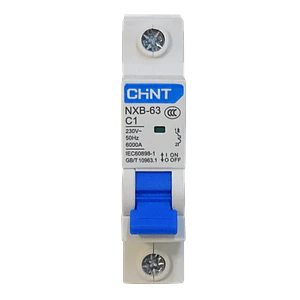 CHINT 1A 6kA 230/400V Interruptor Automatico Termomagnetico C1 NXB-63