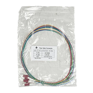 LC/UPC OM4 Multimodo 1,5mt 4-Unidades Pigtail 50/125um 0,9mm 150cm