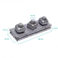 Brida Sujecion 3 Pernos 5/8T/VTRC 150x34x9x15mm para Postacion - Miniatura 1
