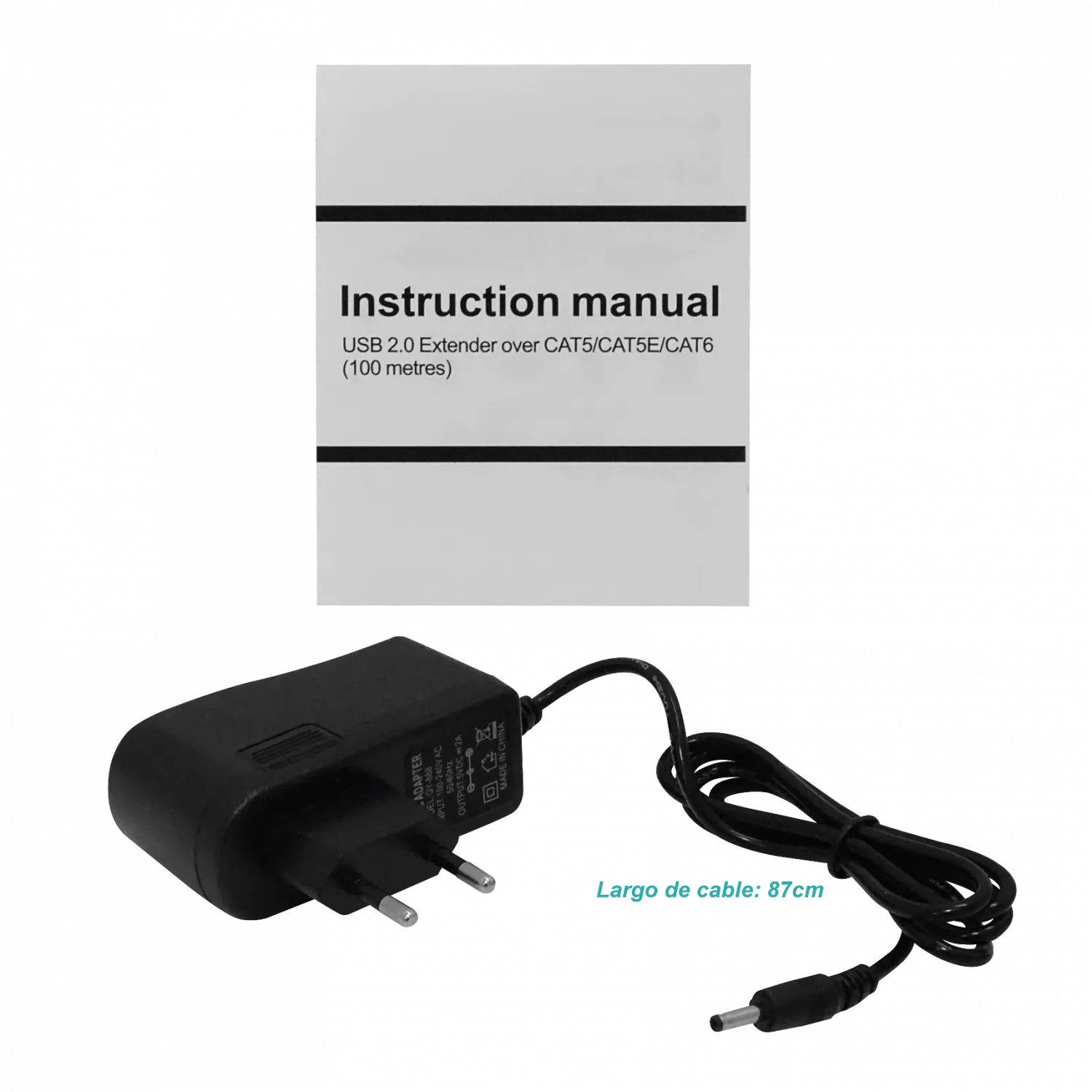 Extension Activa USB2.0 UTP cat5-cat6 50-100mt inc-5V/1A A-M A-H 1