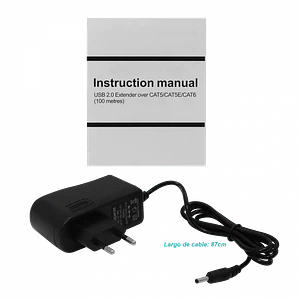 Extension Activa USB2.0 UTP cat5-cat6 50-100mt inc-5V/1A A-M A-H