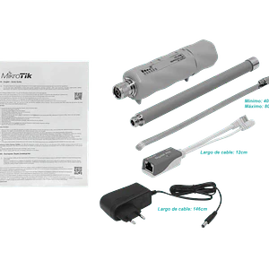 Punto de Acceso Exterior MikroTik GrooveA 52 ac - Dual Band, 802.11ac, Gigabit Ethernet