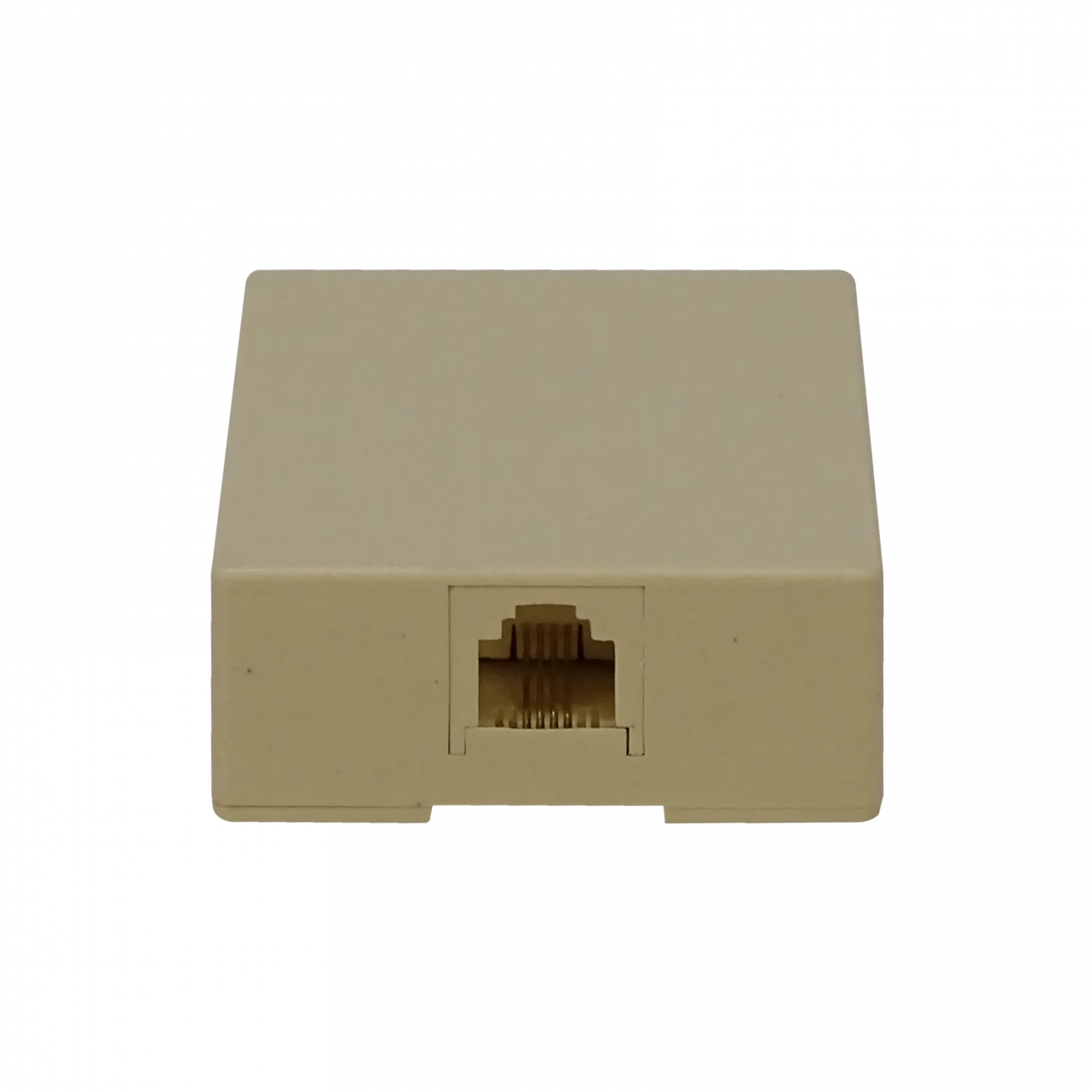 Roseta Telefónica RST-11 RJ11/RJ14 6P4C Sobrepuesta Blanca 1