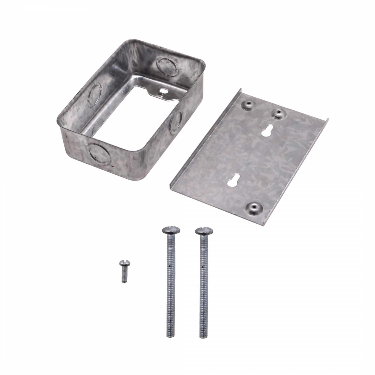Caja-75x116mm Zincada 5/8 Chuqui Metalica Base-82x125mm 1