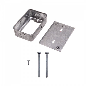 Caja-75x116mm Zincada 5/8 Chuqui Metalica Base-82x125mm