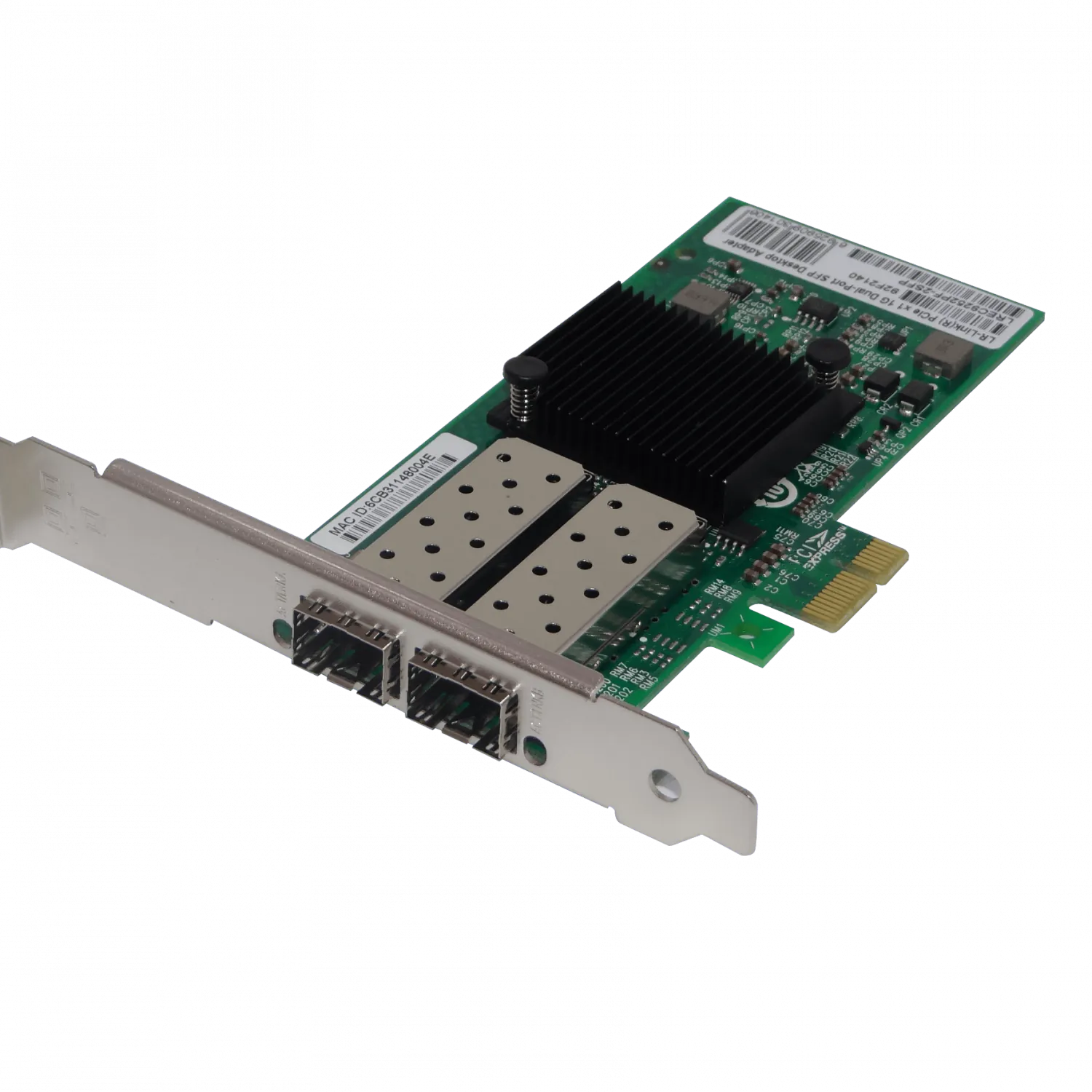 Tarjeta de Red PCIe x1 LR-LINK LREC9252PF-2SFP - Doble Puerto Gigabit SFP, Intel I350 1