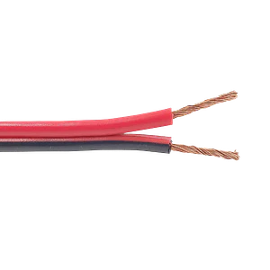 Cable Paralelo Rojo/Negro 2x24AWG CCA 2x0,2mm² Multifilar 100m