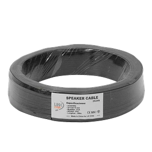 Cable Paralelo Negro 2x24AWG CCA 2x0,2mm² Multifilar 100m