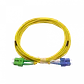 5mt SC/APC-SC/UPC MonoModo SM Duplex Jumper Cable Fibra 3mm 9/125um - Miniatura 1