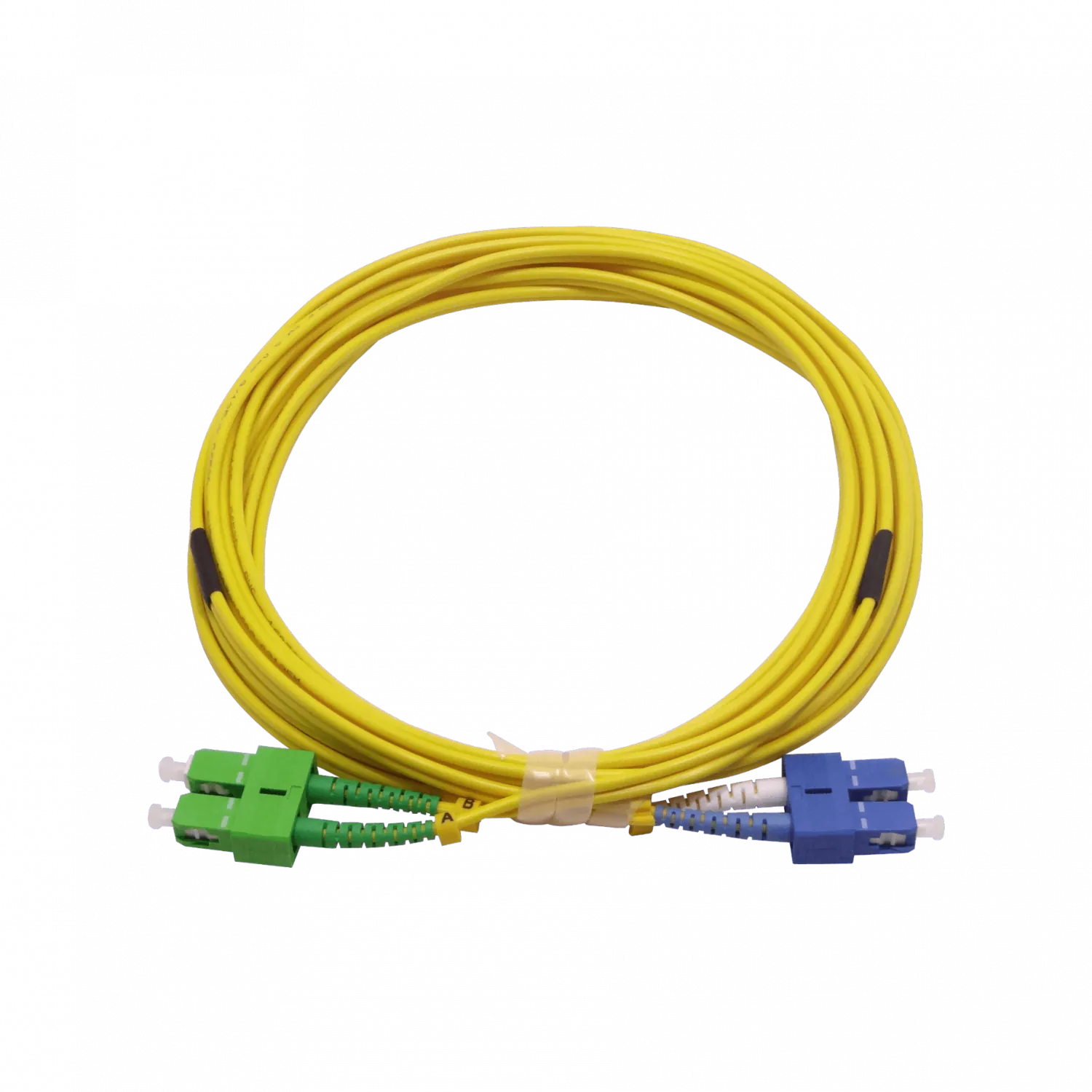 5mt SC/APC-SC/UPC MonoModo SM Duplex Jumper Cable Fibra 3mm 9/125um 1