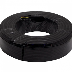 Cable Eléctrico Negro RVV 3x0,50mm² 2-3A 300V AWG20 100m
