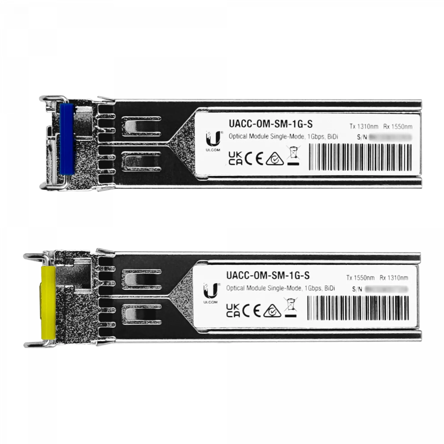 UI Par-WDM-BiDi SFP SM 1Gbps 3km 1310/1550nm 1-LC UACC-OM-SM-1G-S 1