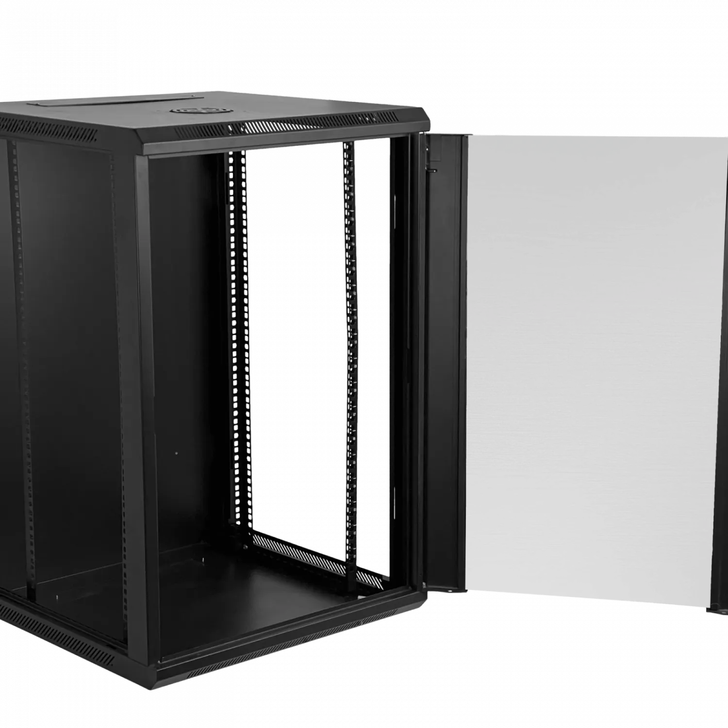 LINKMADE 18U 60cm-Fondo Negro inc-2U-M6 Rack Gabinete Pared 1