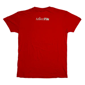 Polera Original MikroTik Talla XL - Color Rojo