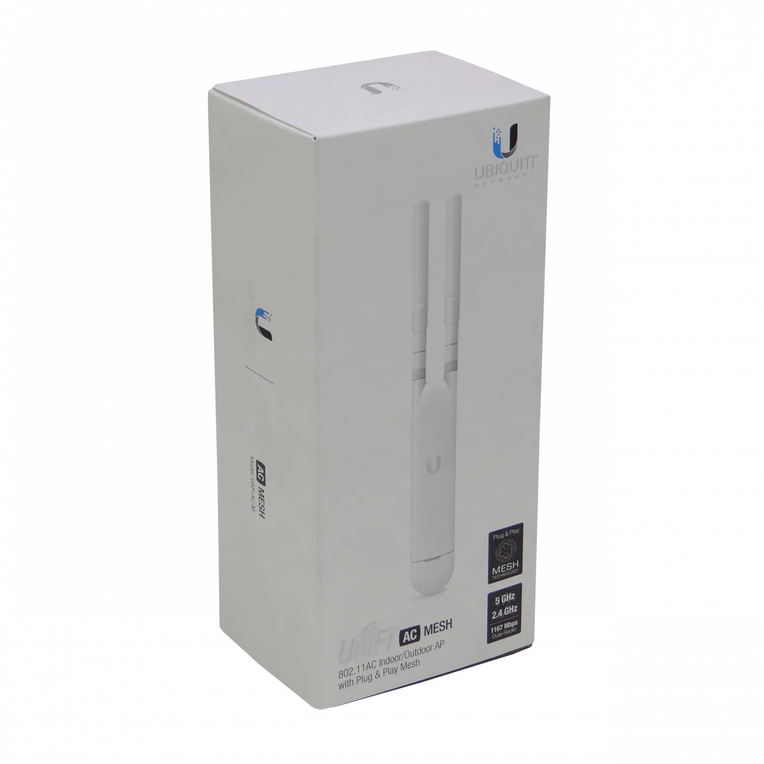 UBIQUITI 1un AC1200 2,4/5Ghz 300/867 inc-PoE24V 1-1000 2-RPSMA-3/4dBi 1