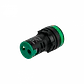 Verde Luz Piloto LED 220VAC 20mm-diametro 28mm-cabeza 51mm-altura - Miniatura 1