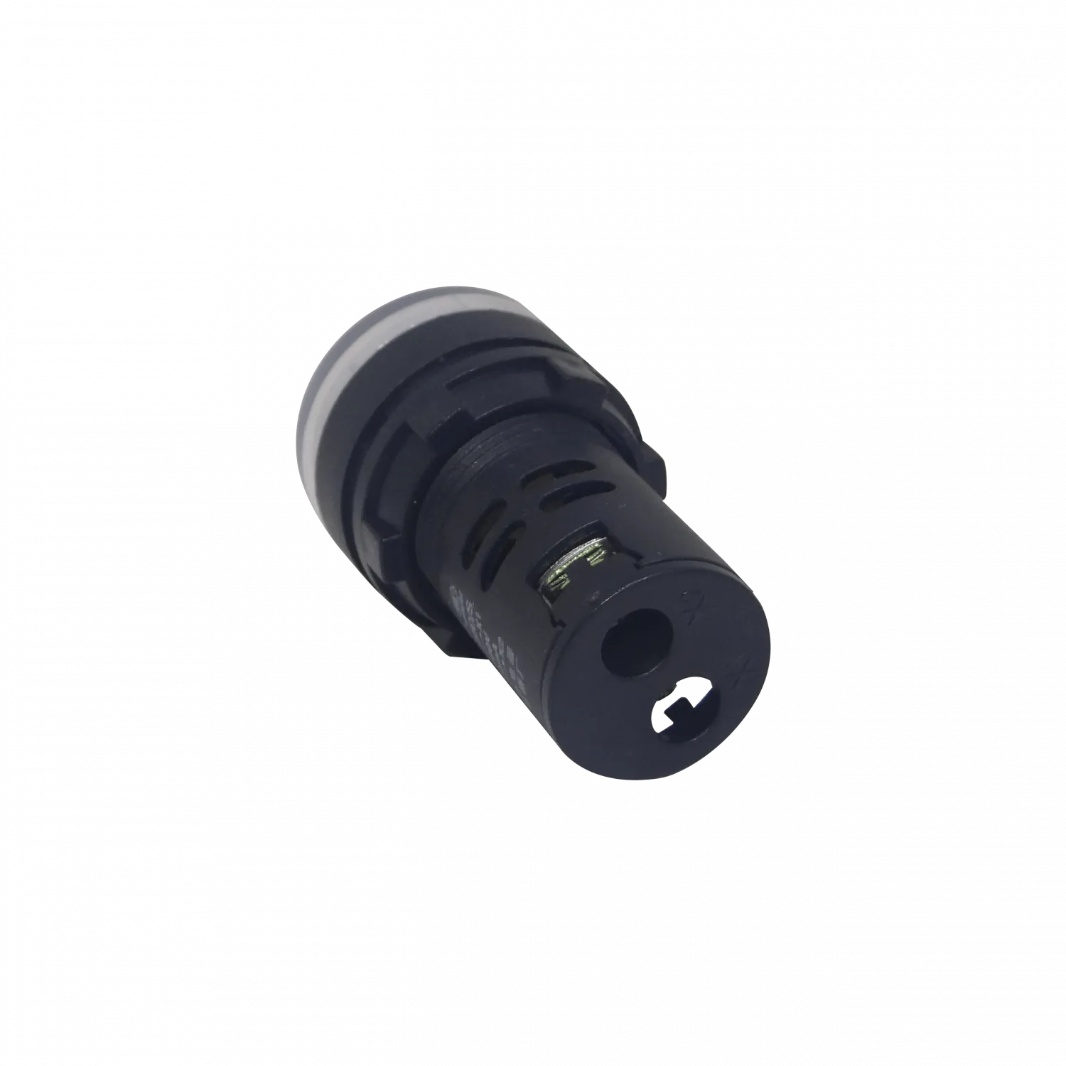 Blanco Luz Piloto LED 220VAC 20mm-diametro 28mm-cabeza 51mm-altura 1