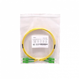 1mt SC/APC-SC/APC MonoModo SM Duplex Jumper Cable Fibra 9/125um LSZH