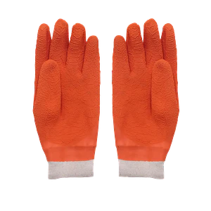 HARPON Naranjo Par Guante Latex Multiuso Anticorte Vidrio Madera 9-9,5