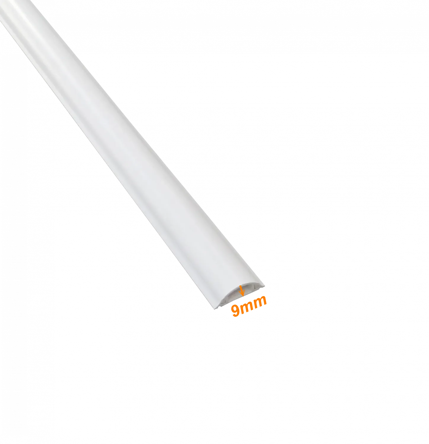 Canaleta de Piso LINKCHIP 35x10mm, 2m, PVC Blanco, Base 1.25mm, Tapa 1.1mm 1