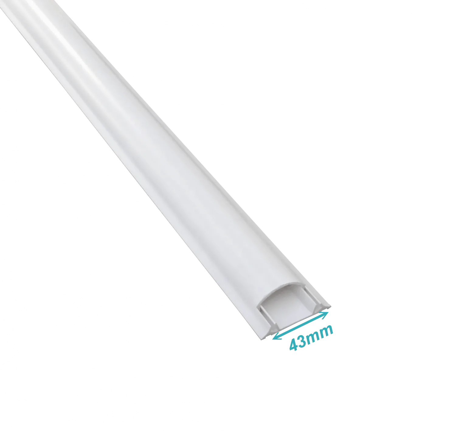 Canaleta piso LinkChip CC-P4814 blanca 48x14mm 2m base y tapa PVC 1