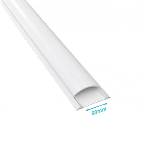 Canaleta piso LinkChip CC-P6516 blanca 65x16mm 2m base y tapa PVC