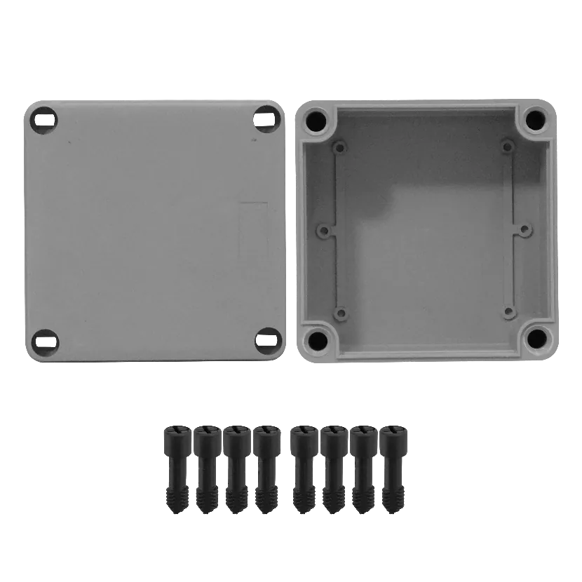 Caja estanca LinkChip MGC-10 gris PS 110x110x60mm con 4 tornillos 1