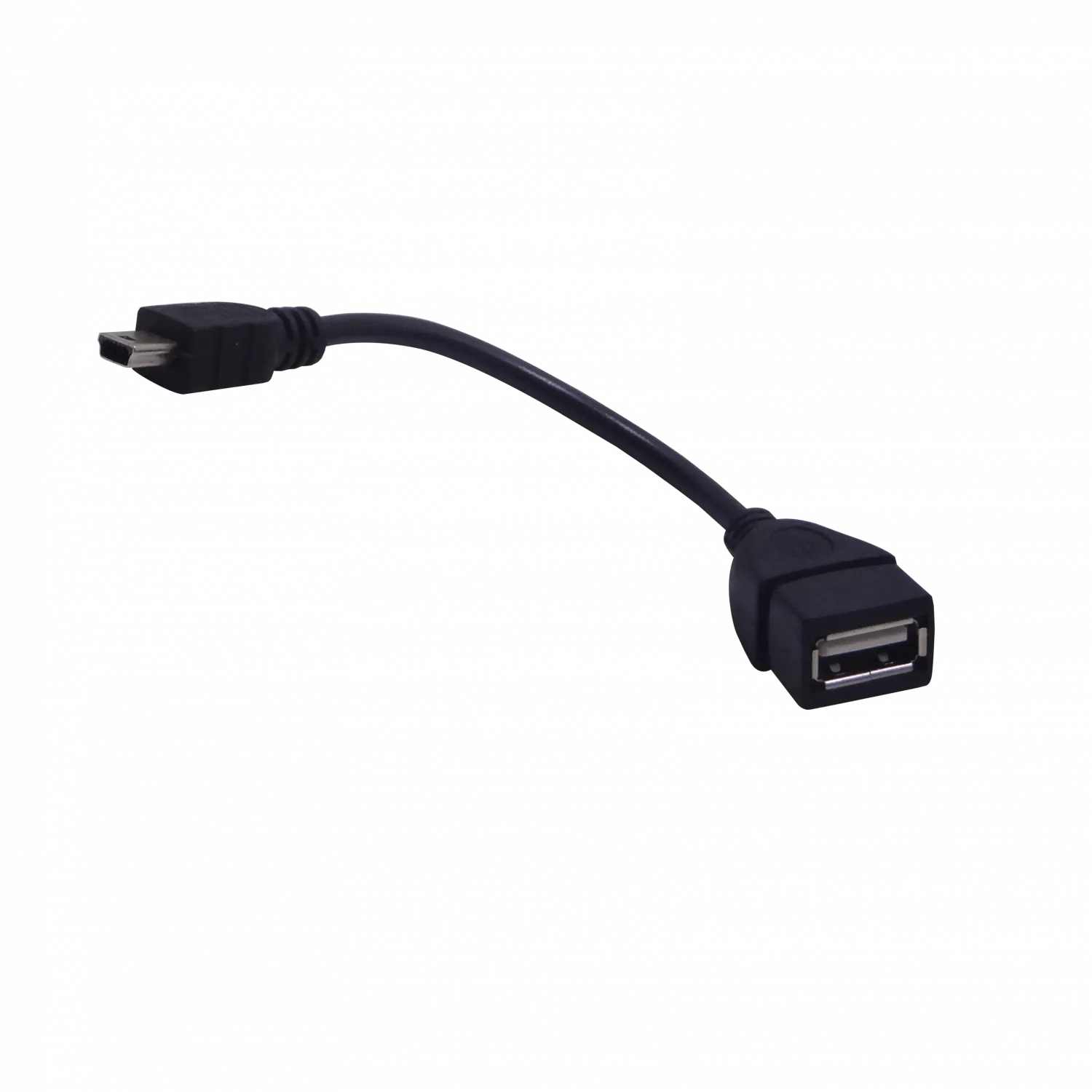 Cable A-H 5pin/mini/B-M 7cm OTG Cable USB2.0 0,1mt 1