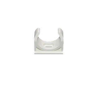 LINKCHIP 32mm Soporte Fijacion Abrazadera p/Tubo PVC Blanco Tornillo