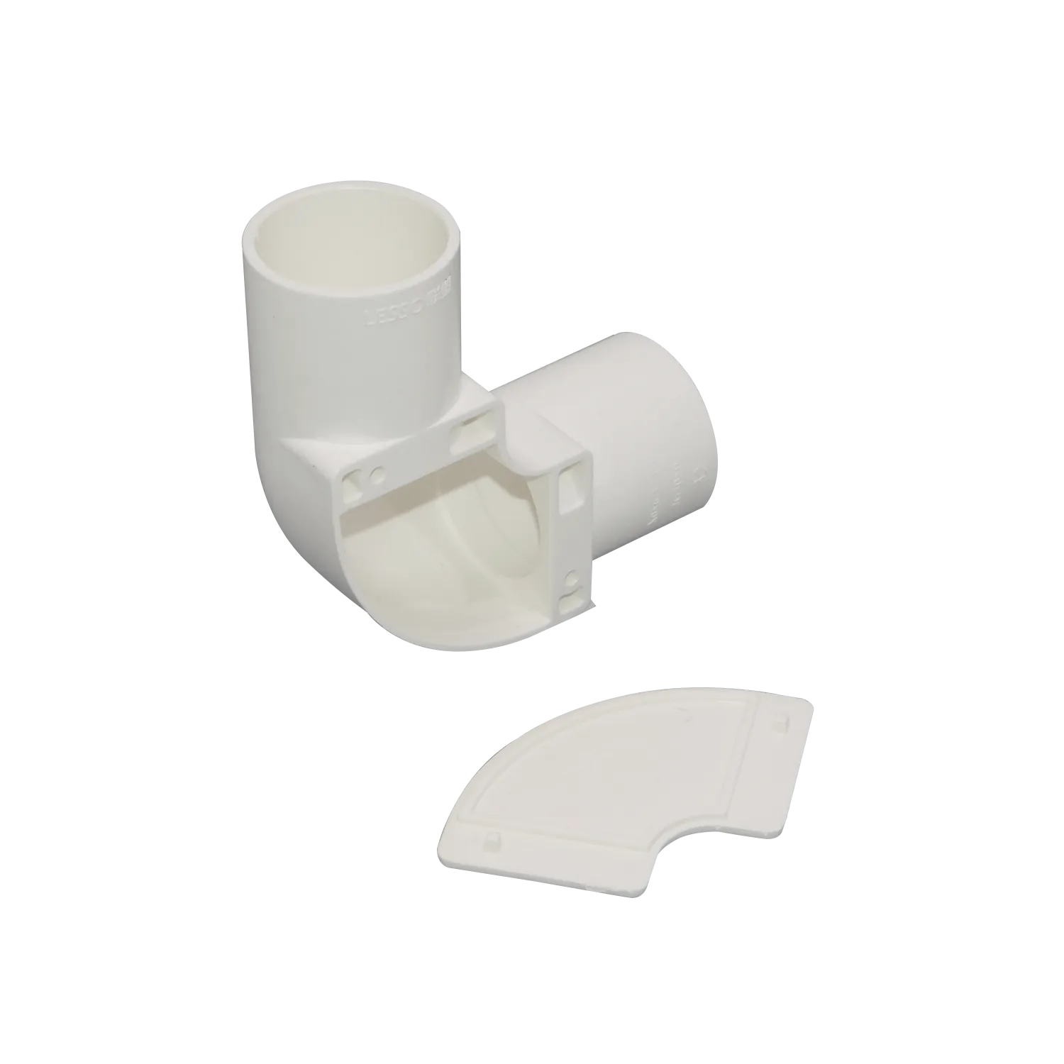 LINKCHIP 32mm Codo con Tapa para Tubo PVC Blanco 1
