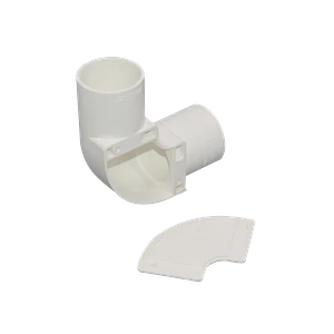 LINKCHIP 32mm Codo con Tapa para Tubo PVC Blanco