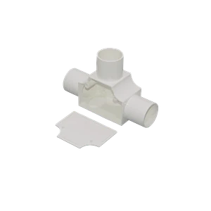 Tee con tapa LinkChip PVC32-TT 32mm blanco para tubo PVC