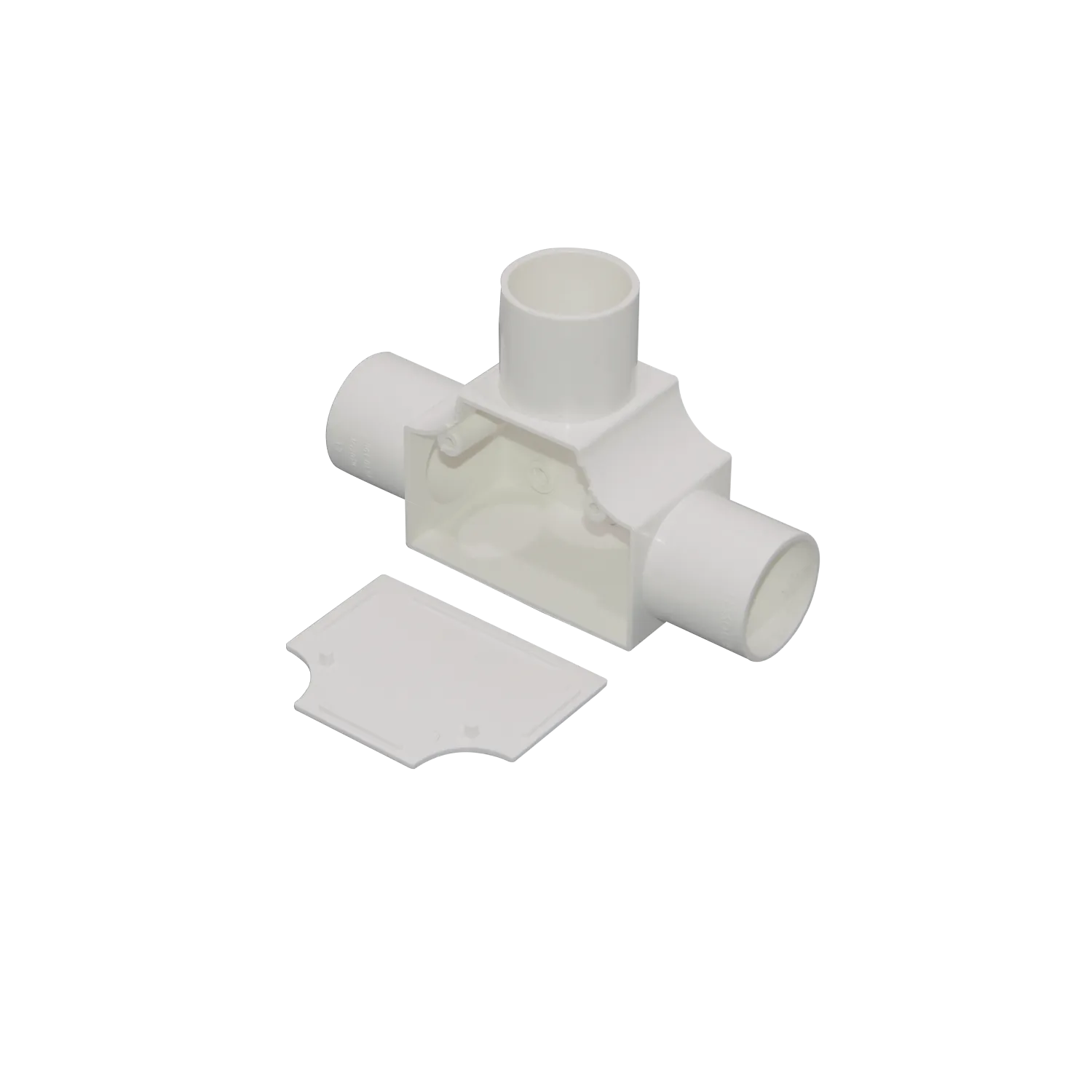 Tee con tapa LinkChip PVC32-TT 32mm blanco para tubo PVC 1