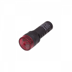 Rojo Buzzer Luz Piloto LED 12VDC/AC 15mm-diam 19mm-cabeza 55mm-altura